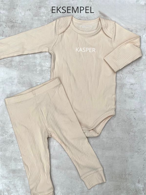 Basic rib sett - butter yellow