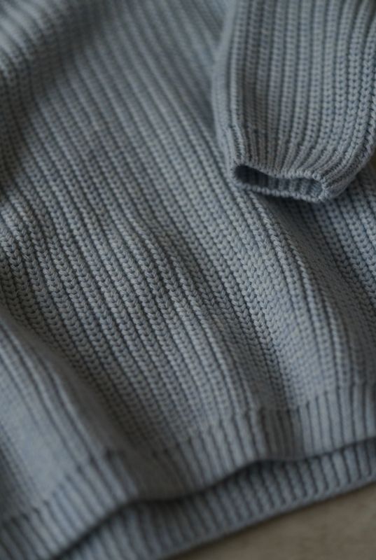 Knit genser - blue whisper