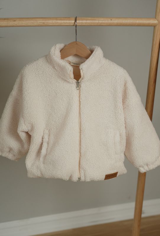 Cloud teddy jakke - cream