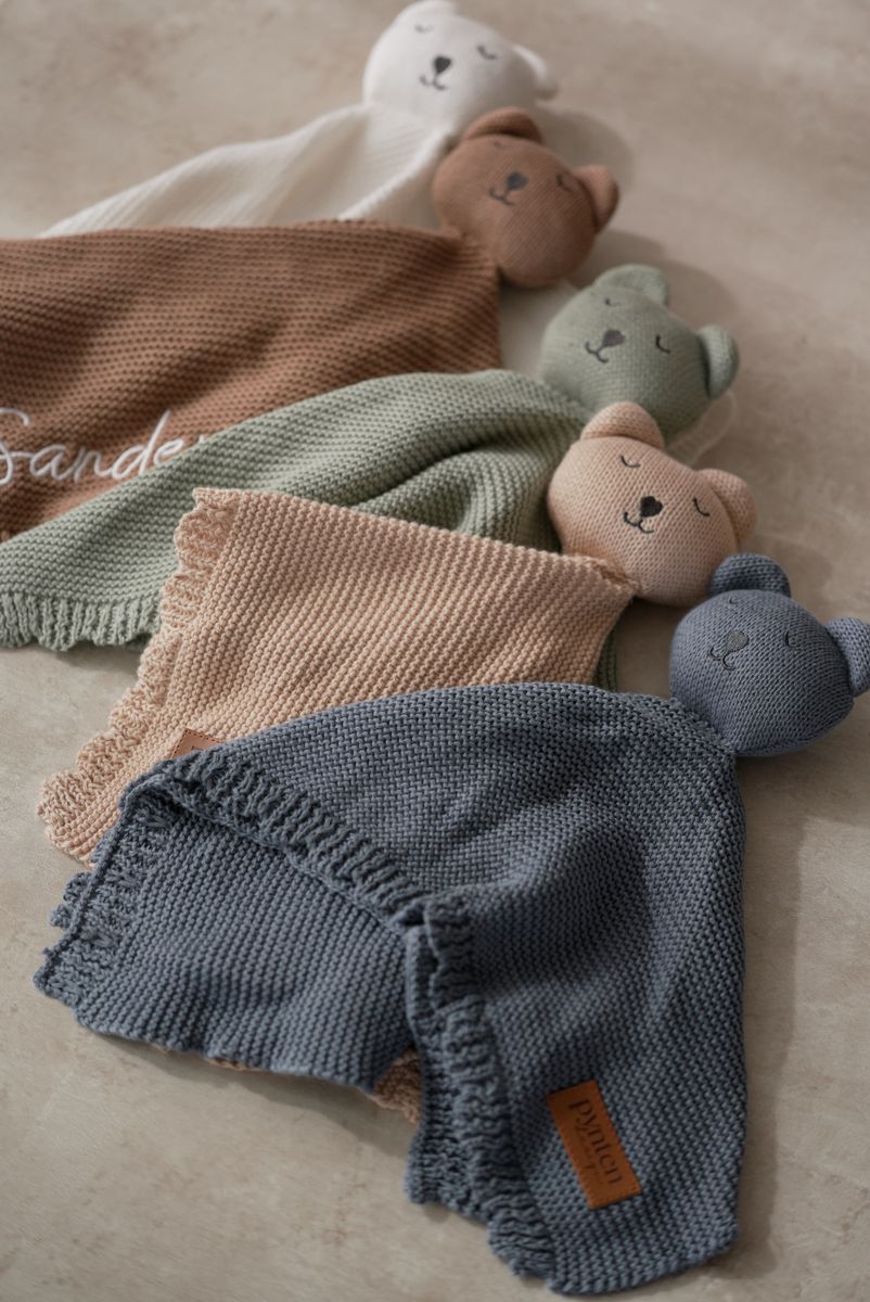 Soft koseklut bamse - blue shadow