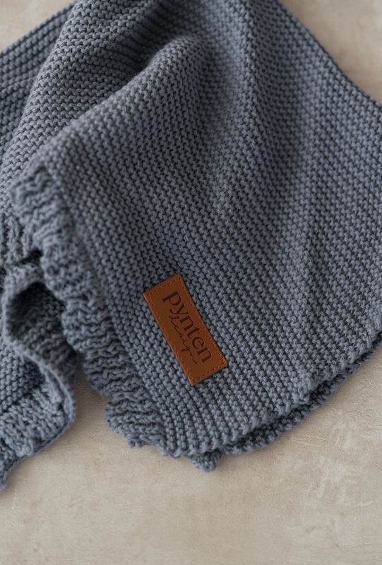 Soft koseklut bamse - blue shadow