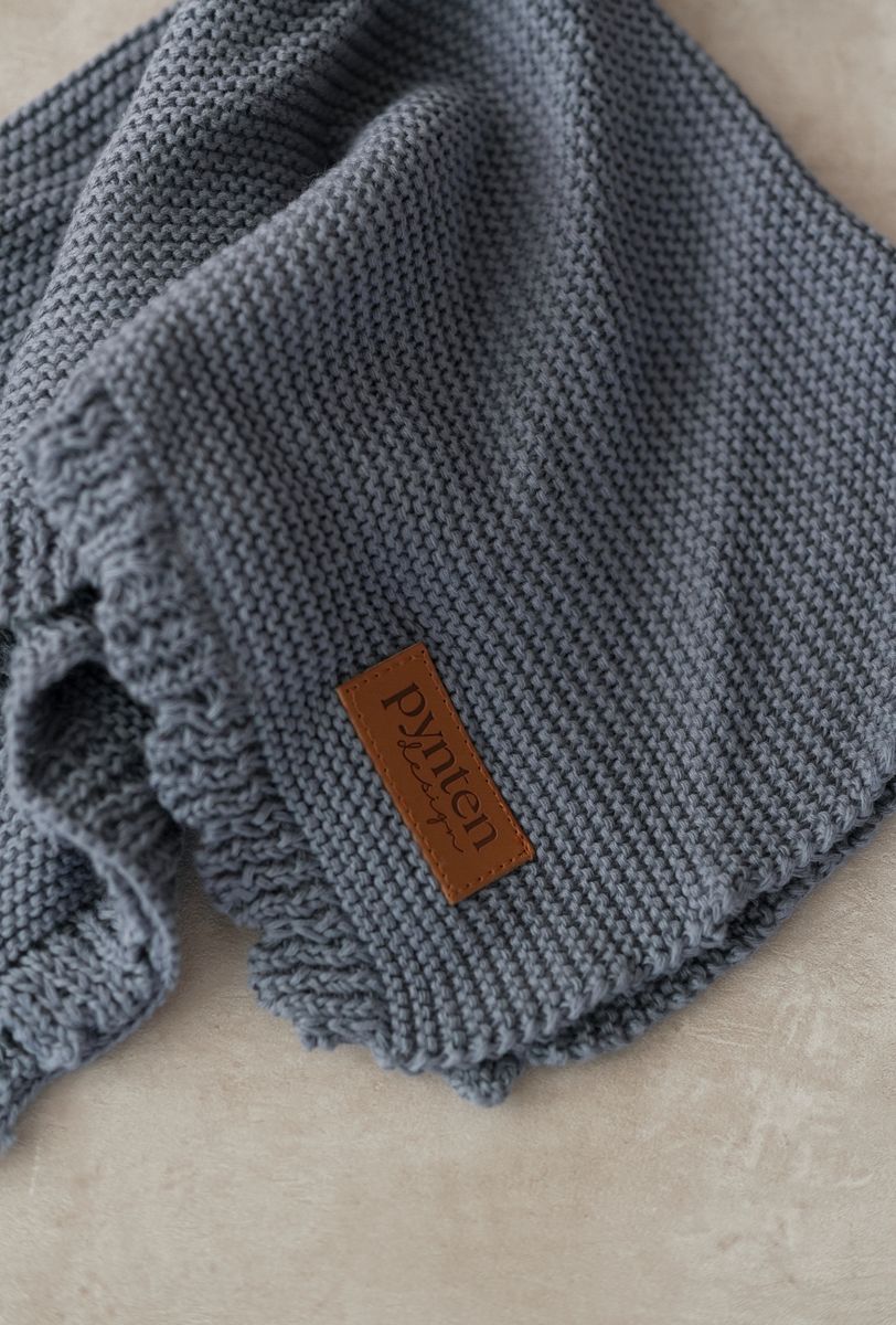 Soft koseklut bamse - blue shadow