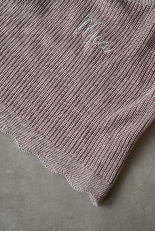 Knit Belle genser - pink mist