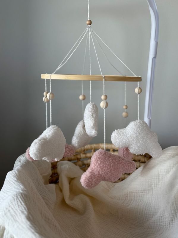 Bouclé cloud babyuro - rosa