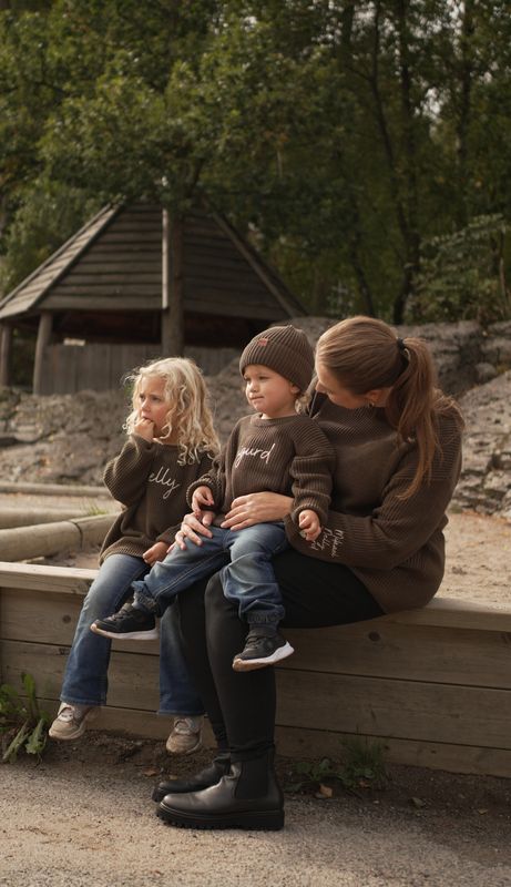Knit genser voksen - brown