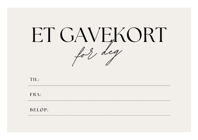 Hovedbilde Gavekort