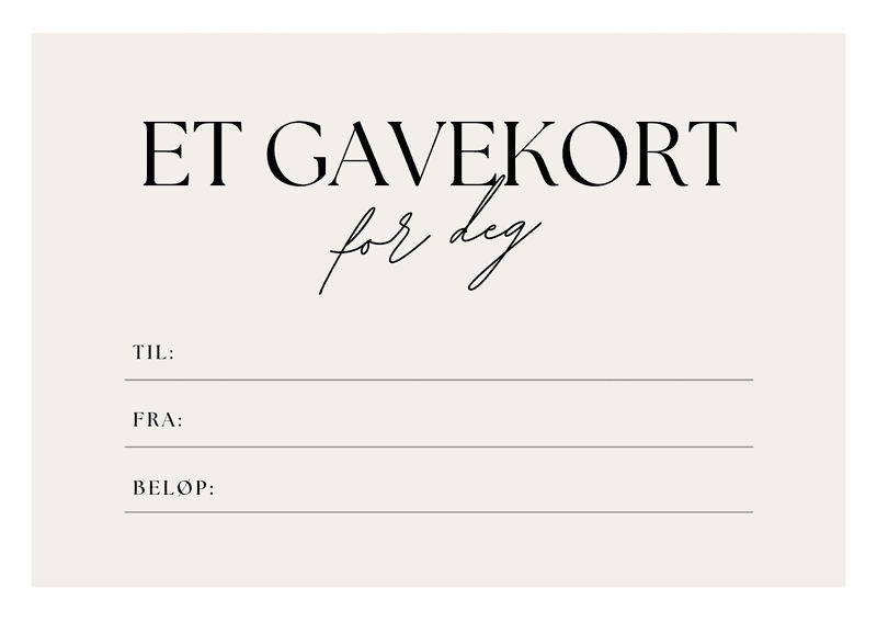 Gavekort
