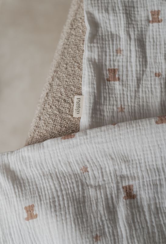Bedtime musselin sengetøy - teddybear