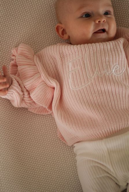 Hovedbilde Knit frill genser barn - pastel ...