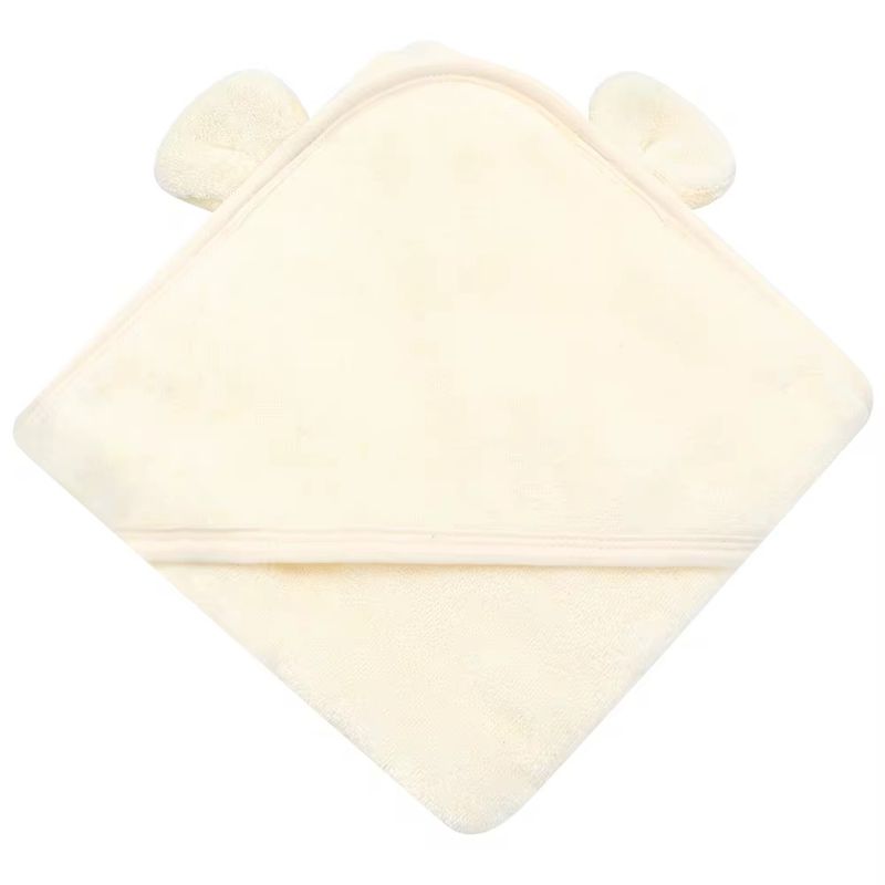 Badehåndkle med hette - offwhite