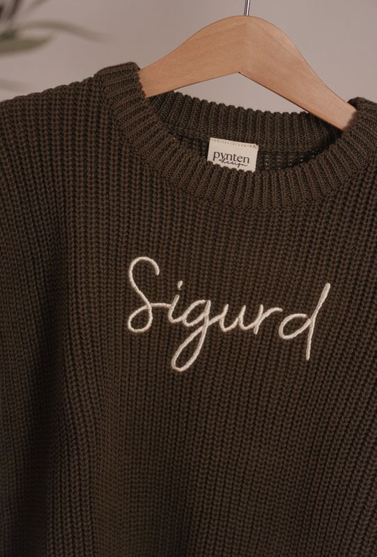 Knit genser barn - brown