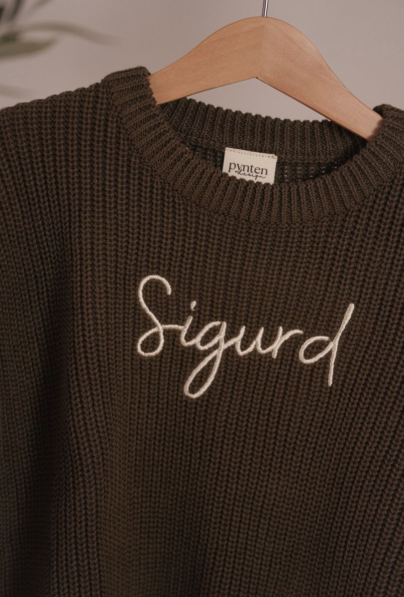 Knit genser barn - brown