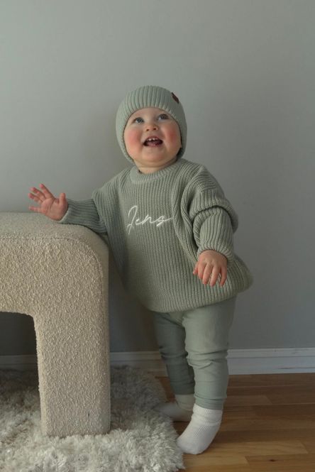 Hovedbilde Knit genser barn - minty breeze