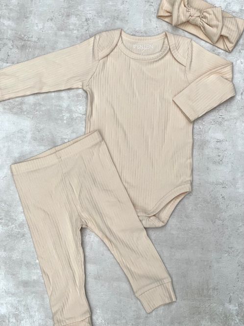 Hovedbilde Basic rib sett - butter yellow