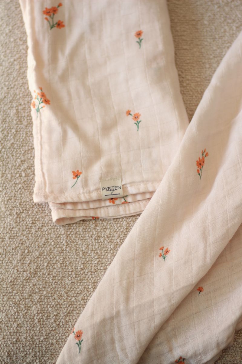 Flower musselinklut 2 pk