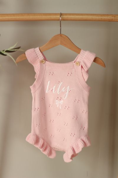 Hovedbilde Pointelle frill romper - soft ...